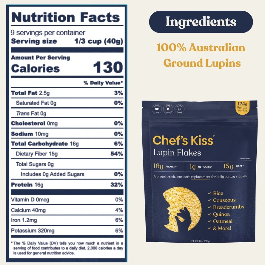 Chef's Kiss Lupin Flakes – 11 oz (311.84 g)