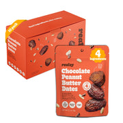 Chocolate Peanut Butter Dates Snack Packs – Realsy – 10 Pack