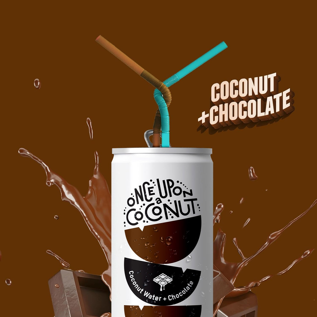 Premium Coconut Water + Chocolate  – Once Upon a Coconut – 12 Pack