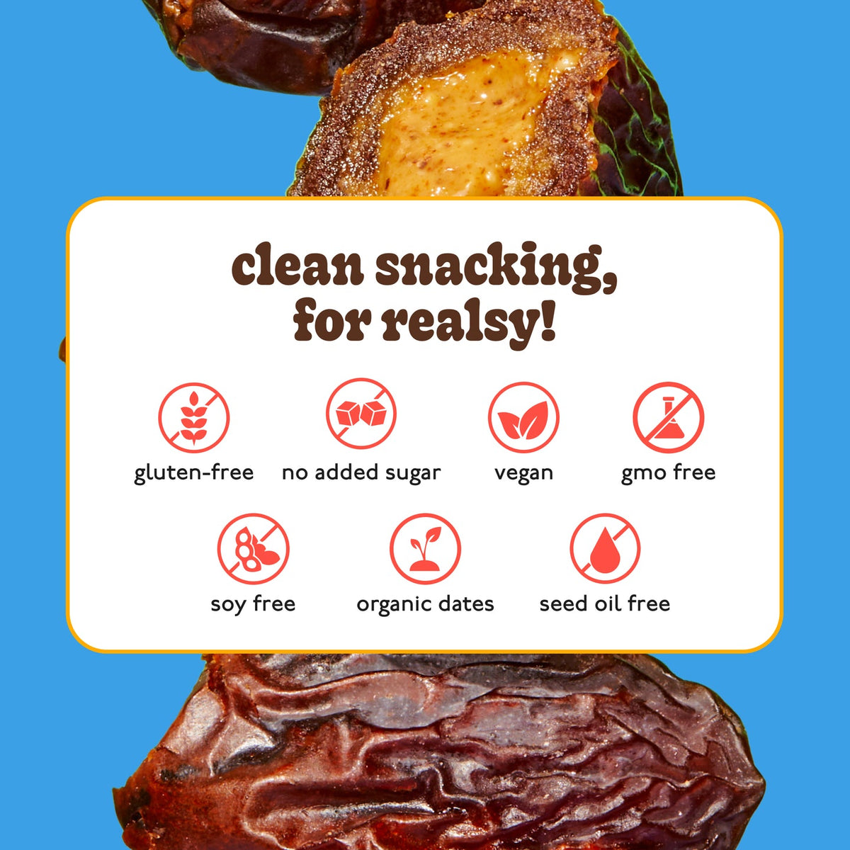 Peanut Butter Dates Snack Packs – Realsy – 10 Pack