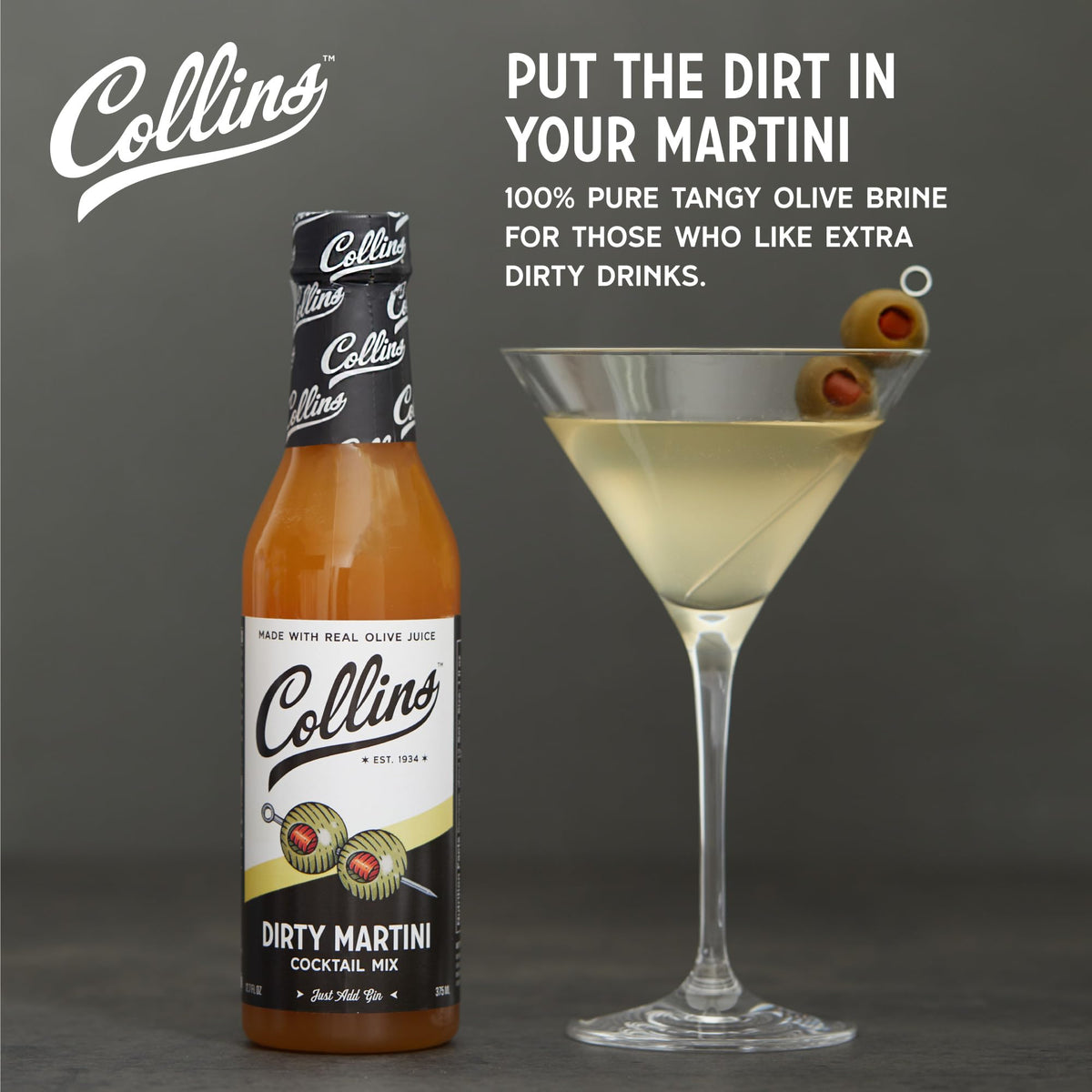 Collins Dirty Martini Mix — 12.7 oz