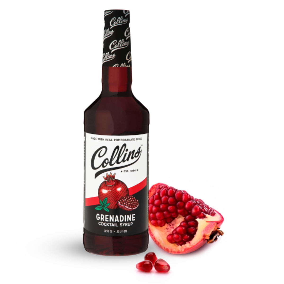 Collins Grenadine Cocktail Syrup — 32 oz