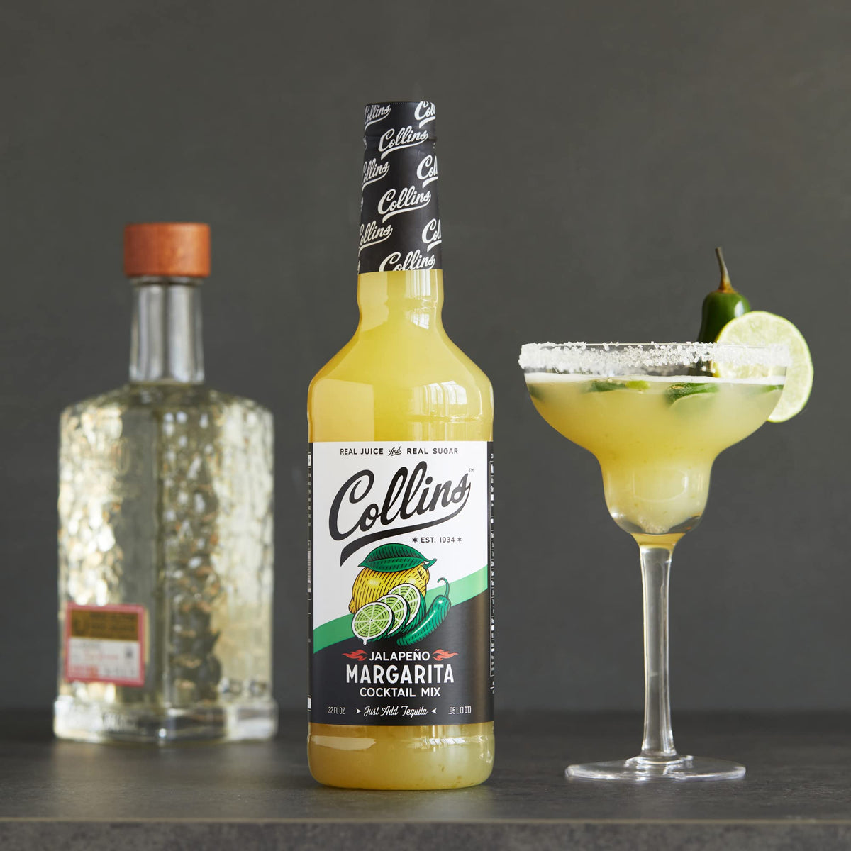 Collins Jalapeno Margarita Mix — 32 oz