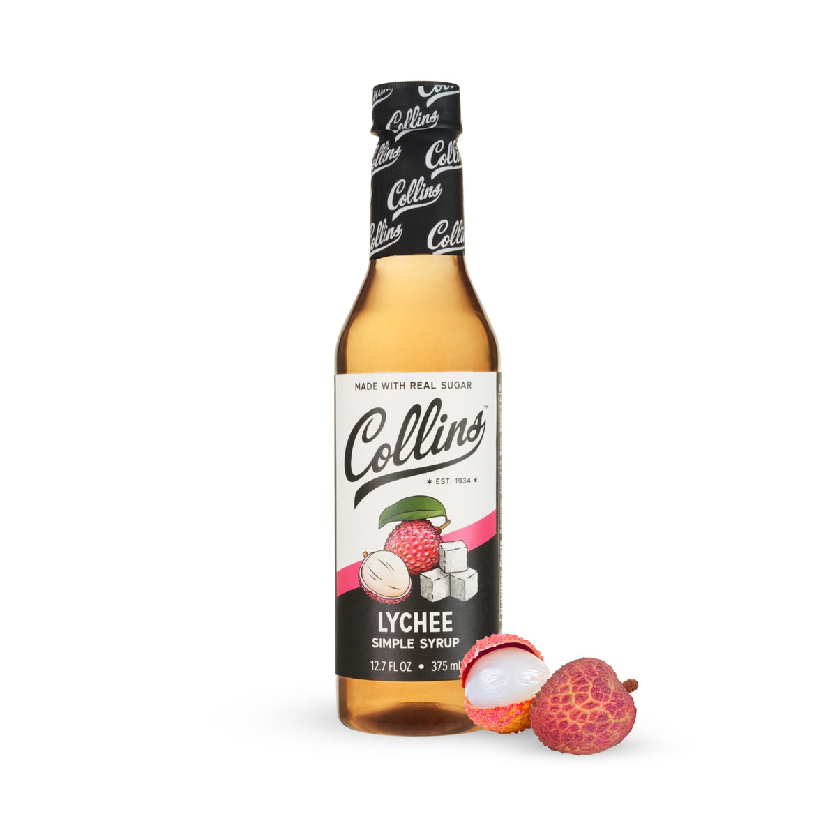 Collins Lychee Simple Syrup — 12.7 oz
