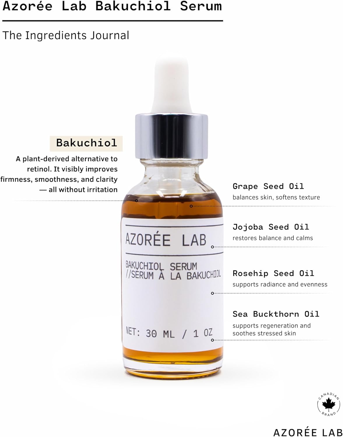 AZORÉE LAB Bakuchiol Serum // Soothing & Anti-Aging