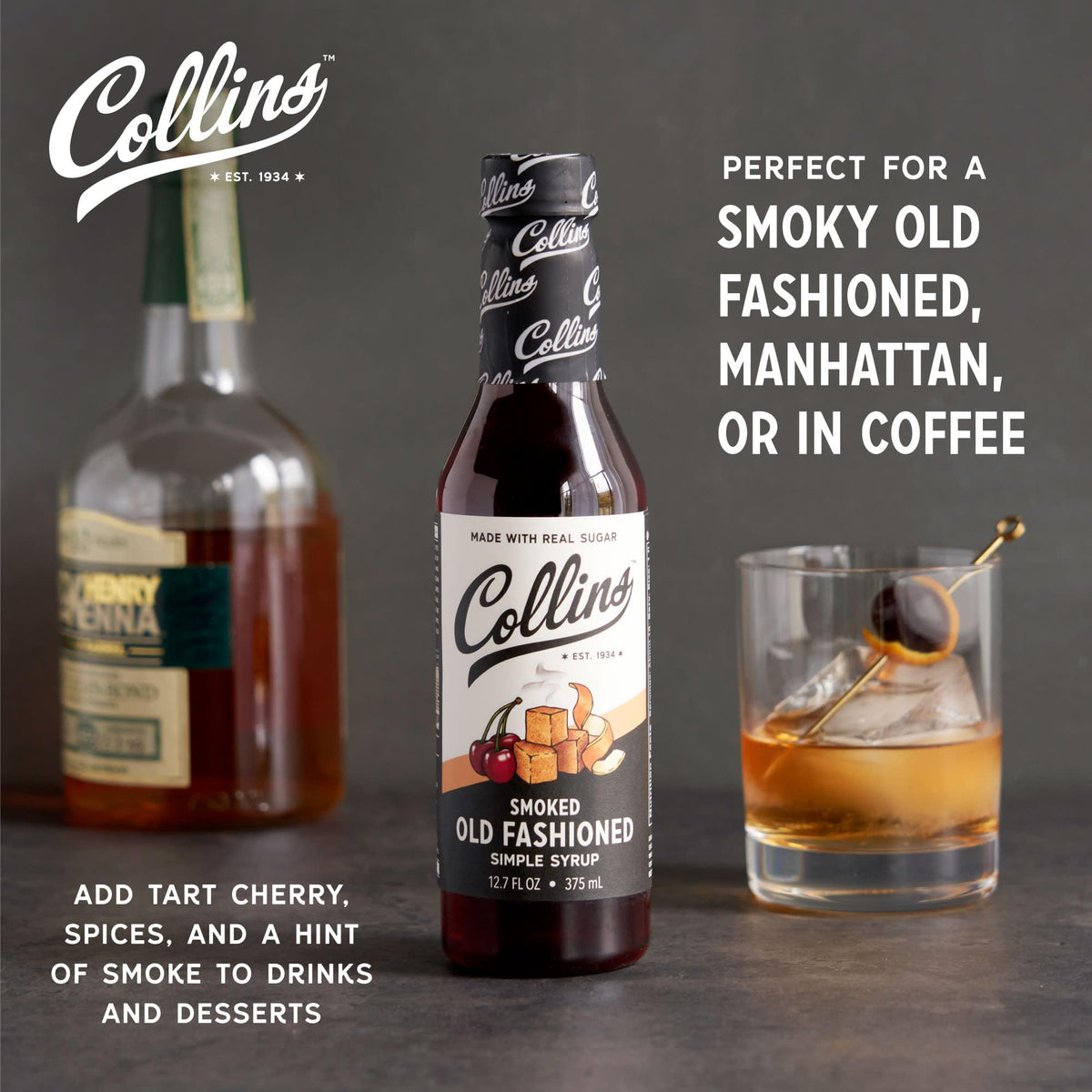 Collins Simple Syrup — 12.7 oz