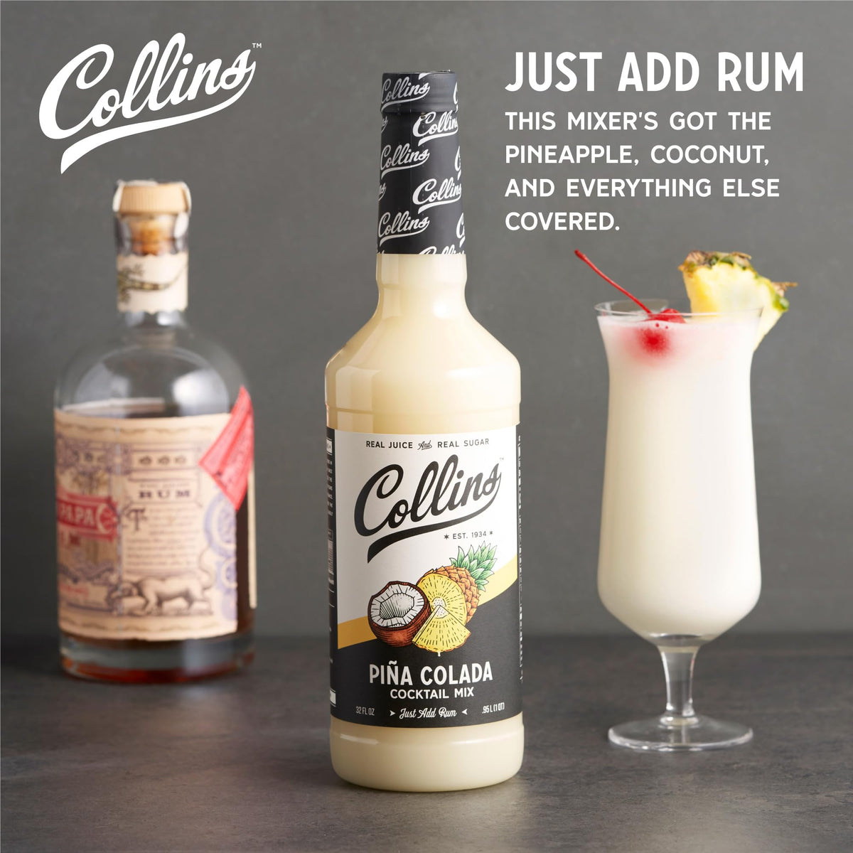 Collins Pina Colada Mix — 32 oz
