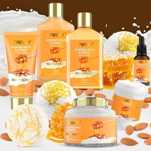 Gift Basket – 10Pc Almond Milk & Honey Beauty & Personal Set