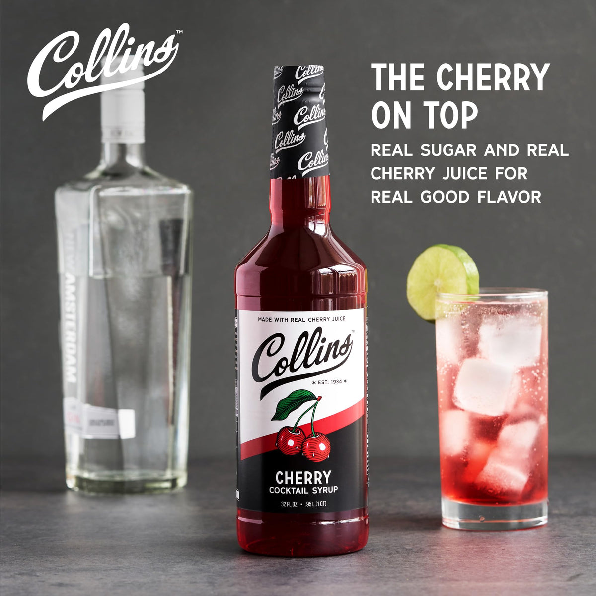 Collins Cherry Syrup — 32 oz