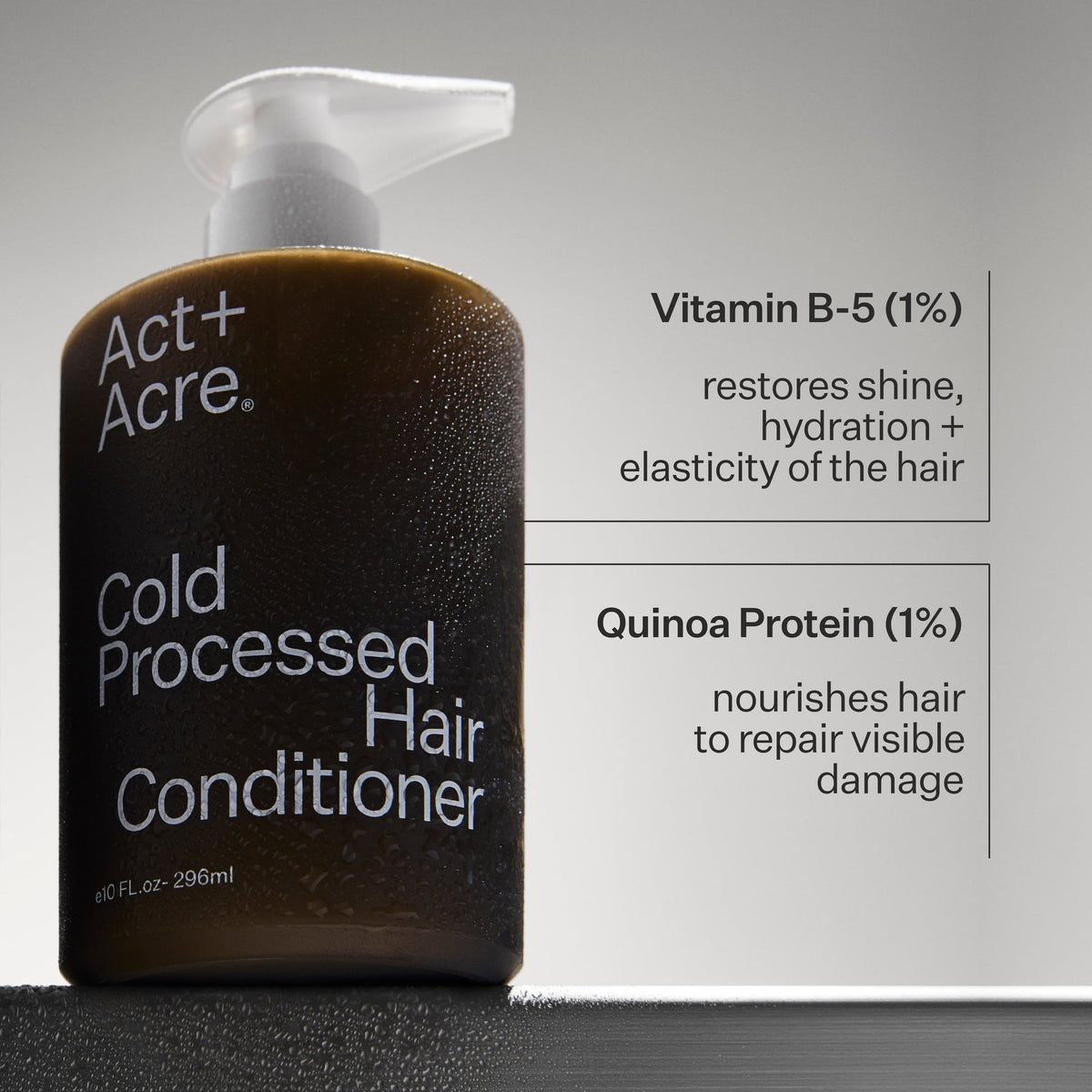 Act+Acre Cold Processed® 1% Vitamin B-5 Fine Hair Conditioner – 10 oz