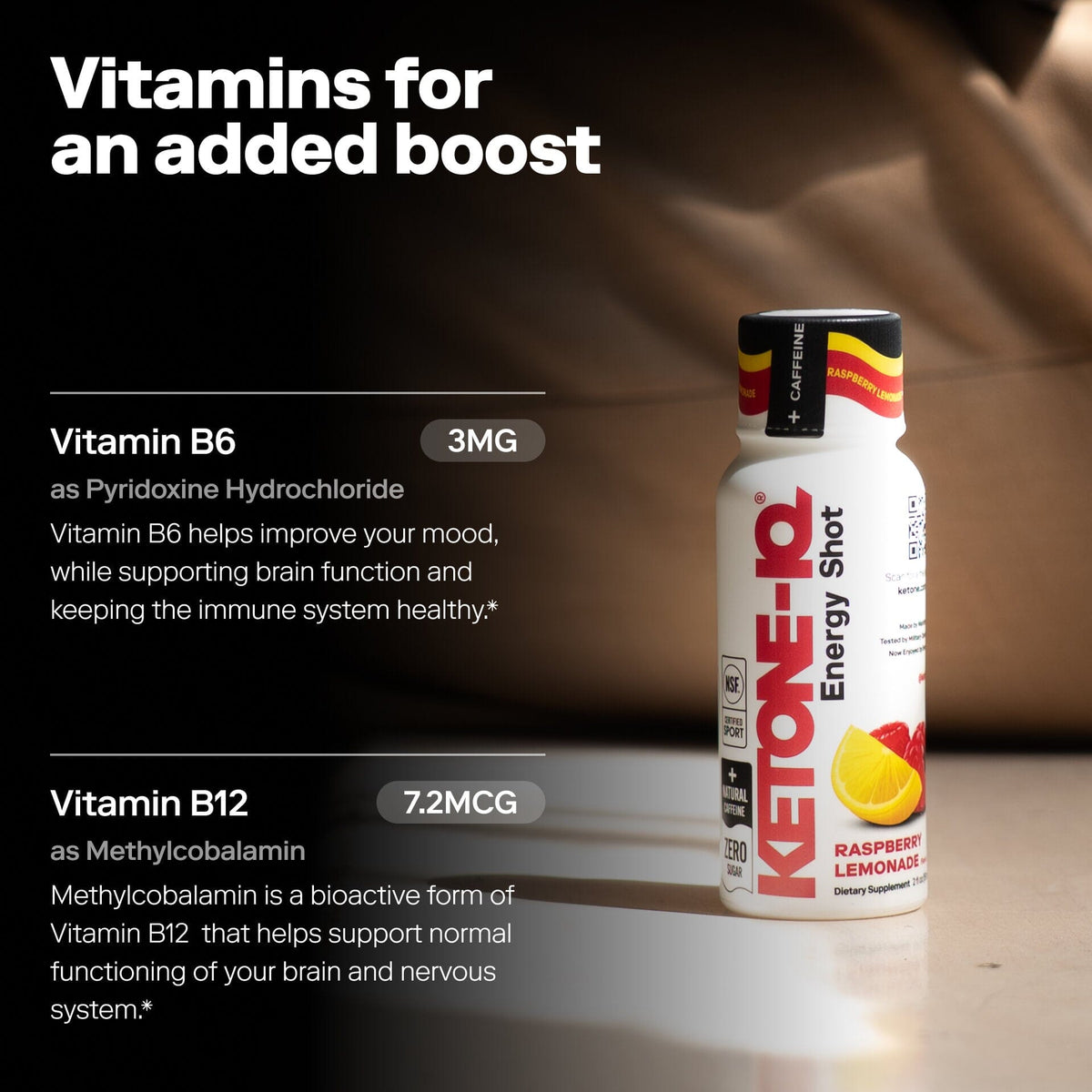 Ketone-IQ +Caffeine Shot, Grape