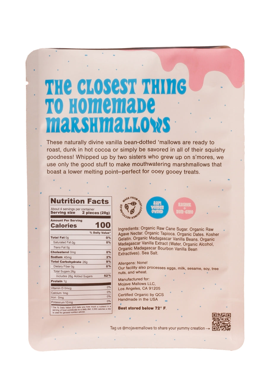 Mojave Mallows Vanilla Bean Marshmallows – 4.5 oz (128 g)