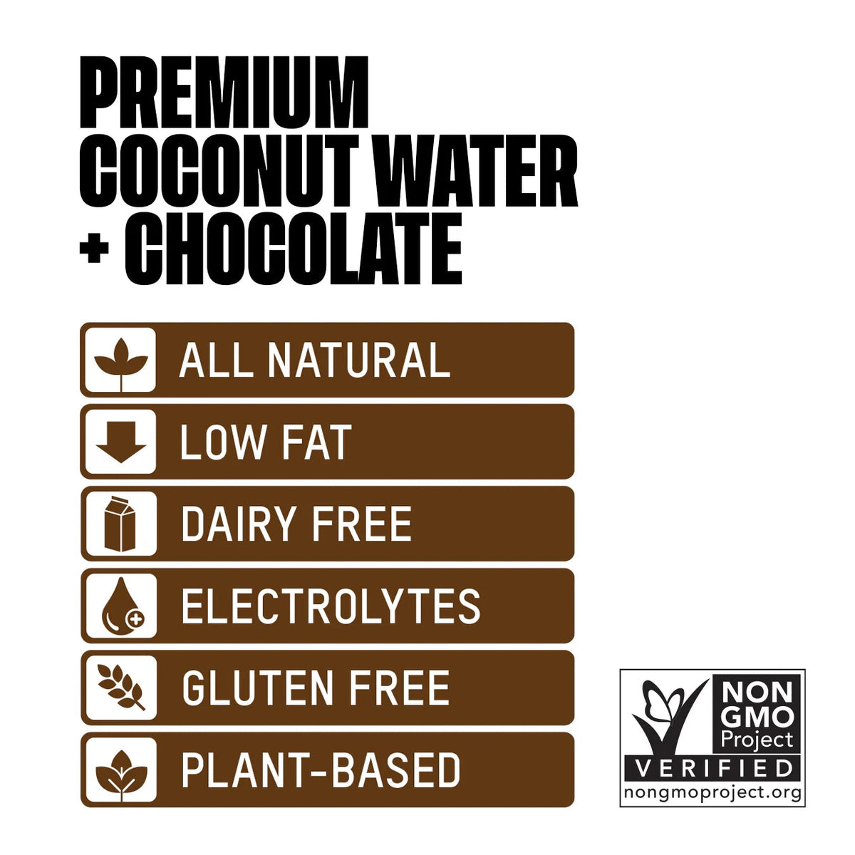 Premium Coconut Water + Chocolate  – Once Upon a Coconut – 12 Pack