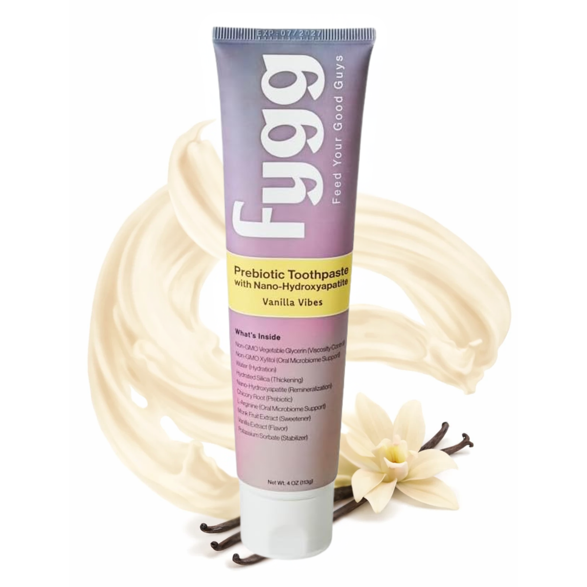 Fygg Toothpaste with Prebiotics | Vanilla Flavor