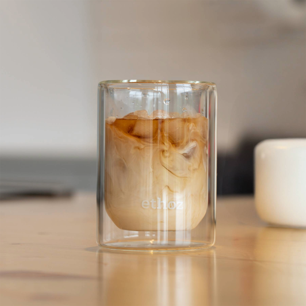 Ethoz Double Wall Glass Cups - 8oz Set of 2
