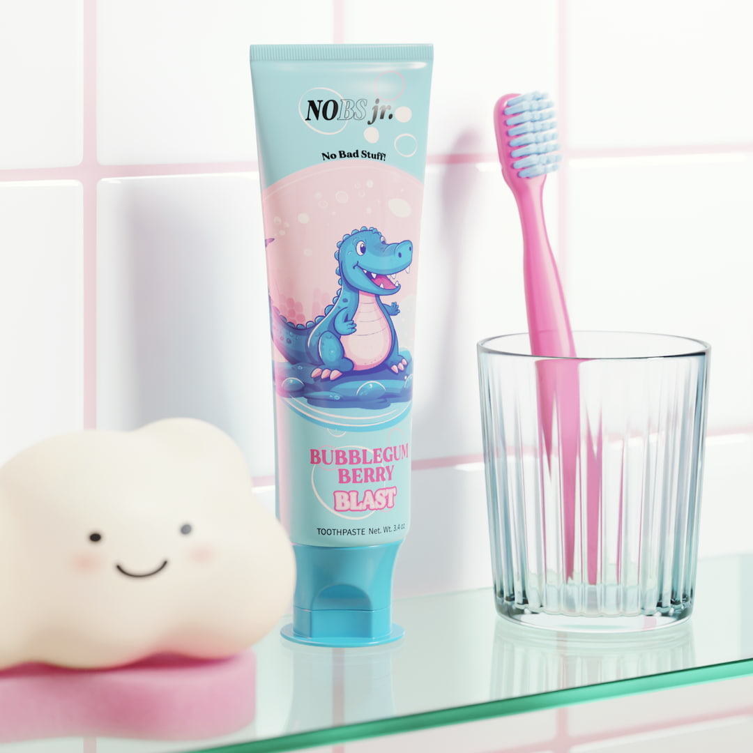 NOBS Jr Kid's Toothpaste - Windy Weatherfoot Edition